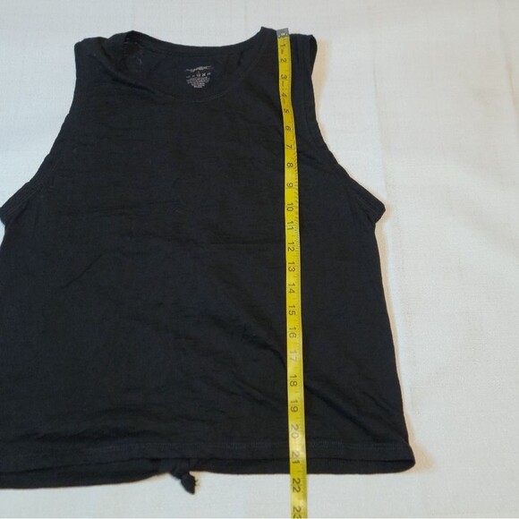 X by Gottex Black Sleeveless Athletic Top Back Knot Size Small - Picture 7 of 8